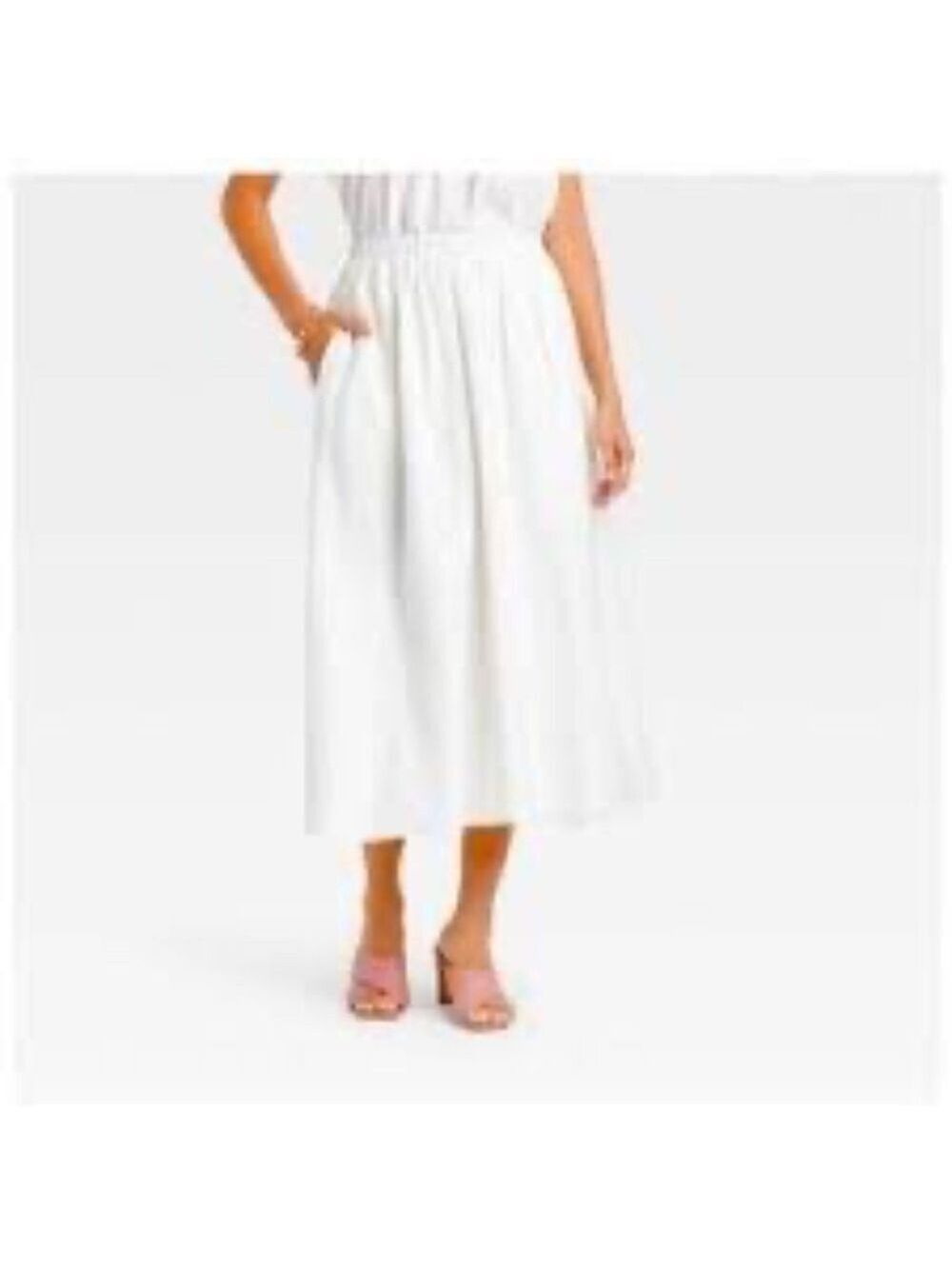 Erika & Company  Midi A-Line Flowy Skirt